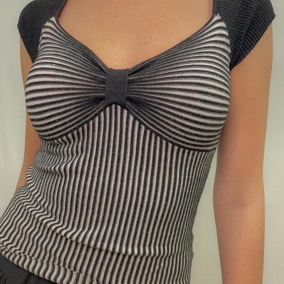 5TH DIMENSION RIBBED TEE y2k streetwear - Picture 1 of 3